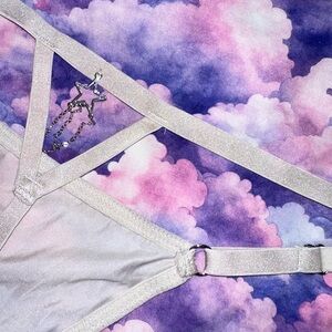 VS • Very Sexy Shooting Star Rhinestone Adjustable V-String Thong Panty